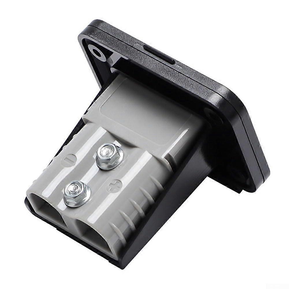 50A EV Charging Connector with Fixed Base, PC Flame Retardant Plug, Installation Kit Included