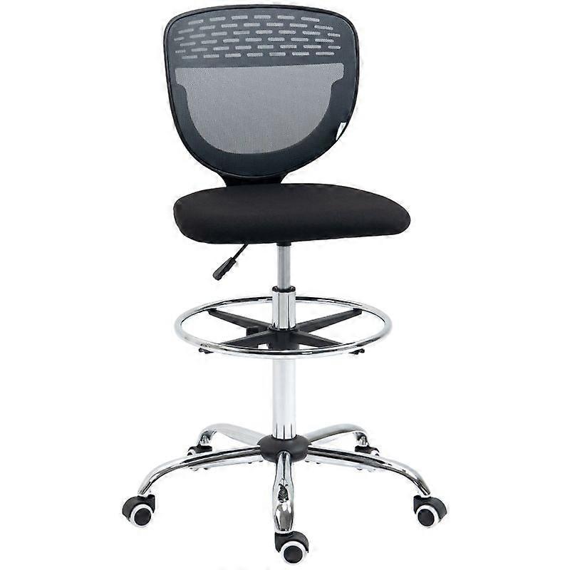 Drafting Chair for Standing Desk with Adjustable Foot Ring