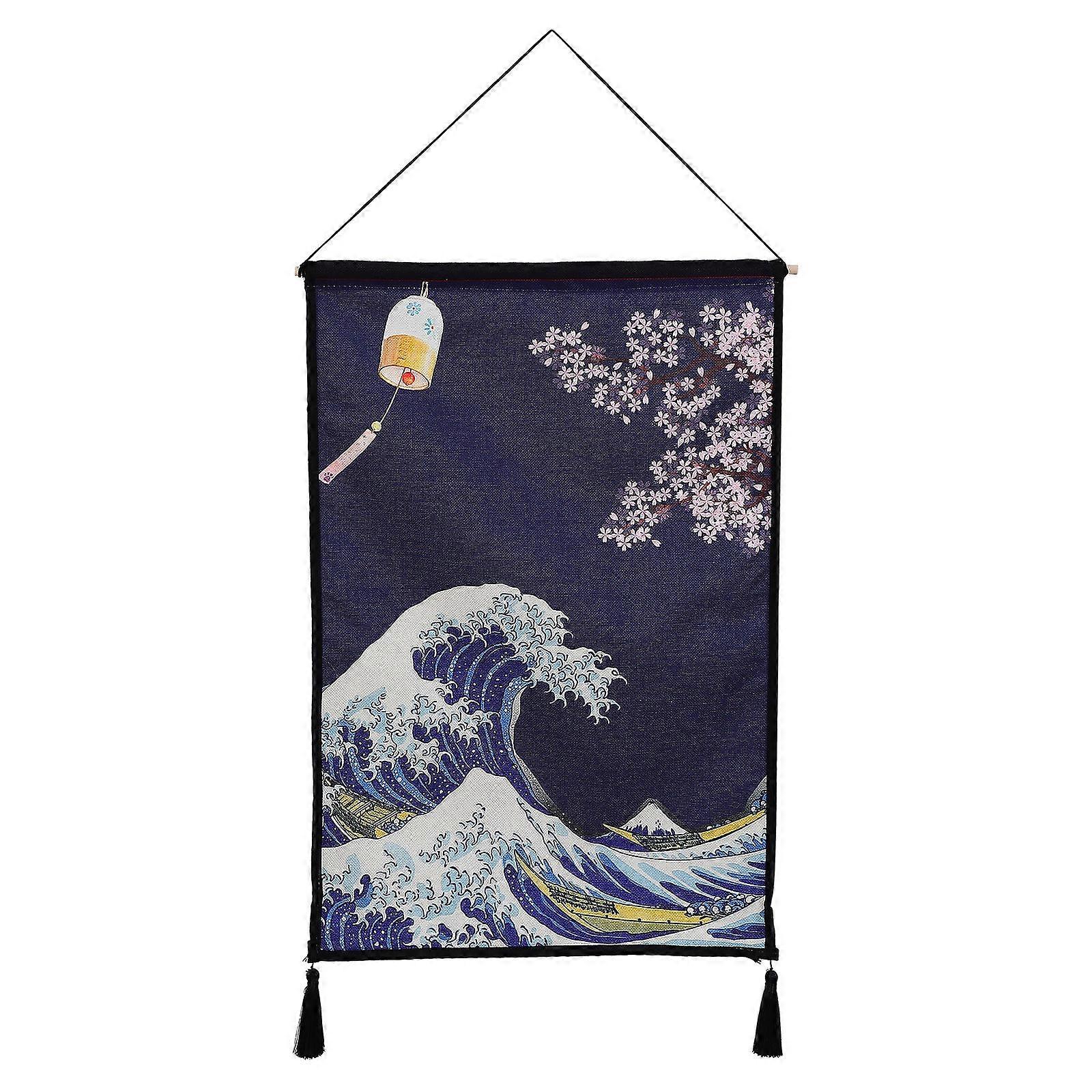 Wall Hanging Decor Japanese-Style Background Tapestry for Decoration 1Set