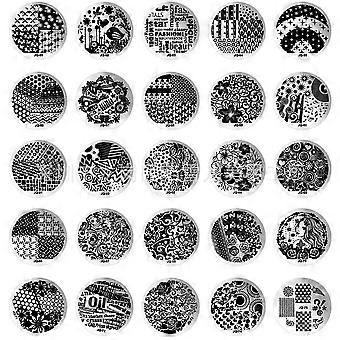 Nagelkunst-Stempelplatten für schöne, deckende Ergebnisse, 10-teiliges Set