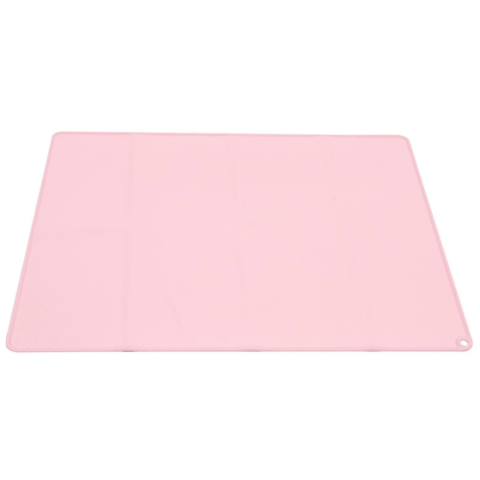 Easy to Mat Multi-function Kneading Mat Kitchen Accessory Pink 80X60X0.4CM Anti-skid 1Pack