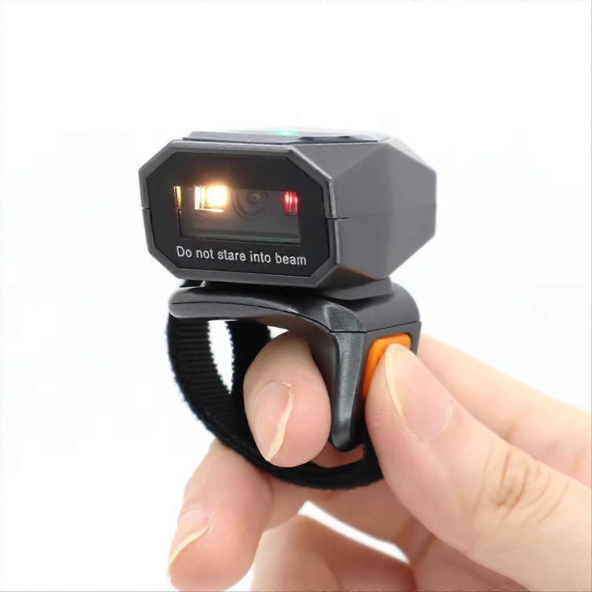Ring Bluetooth Barcode QR Code Scanner Wireless Scanner Warehouse Inventory Finger Scanner Portable