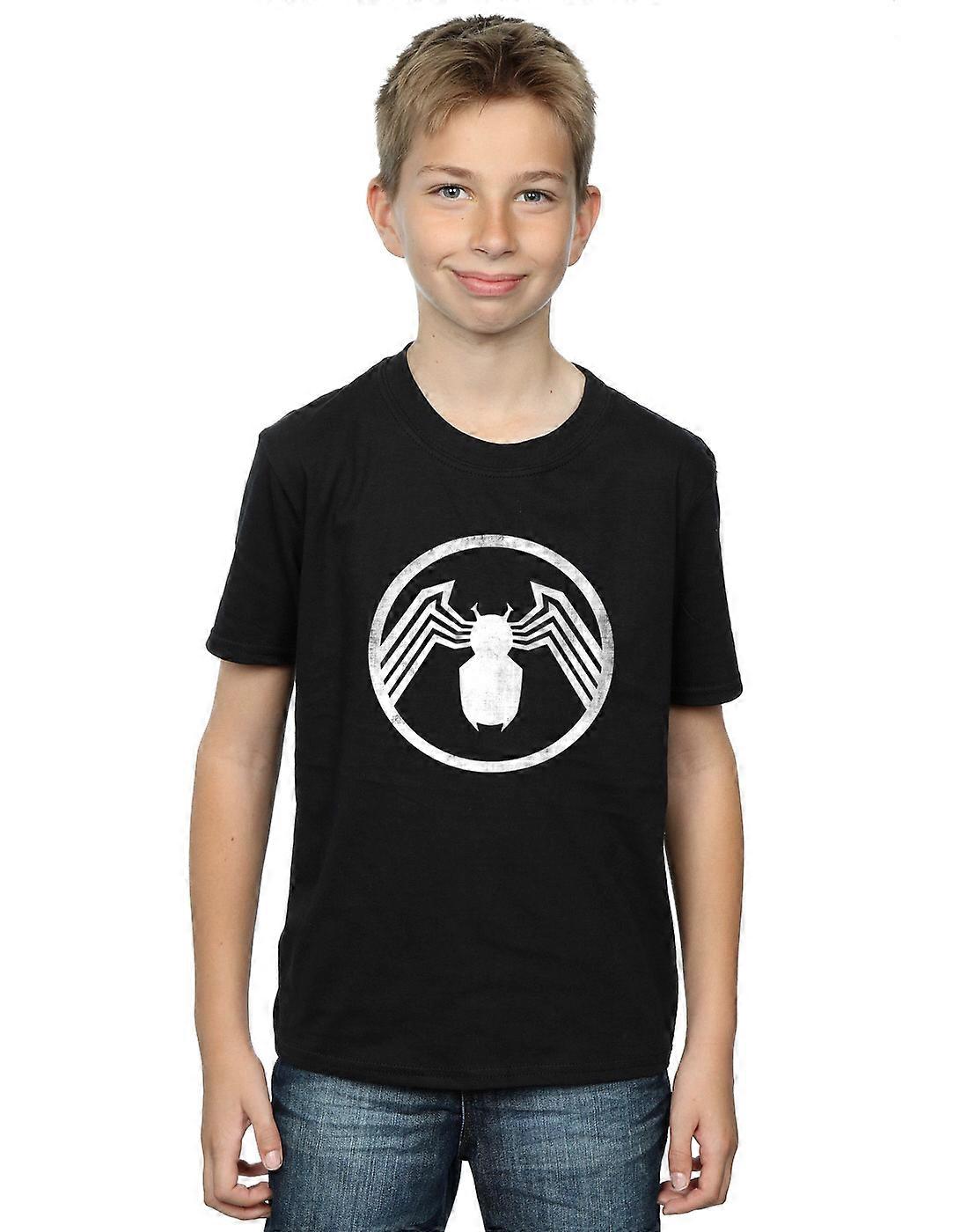 Marvel Boys Venom Logo Emblem T-Shirt