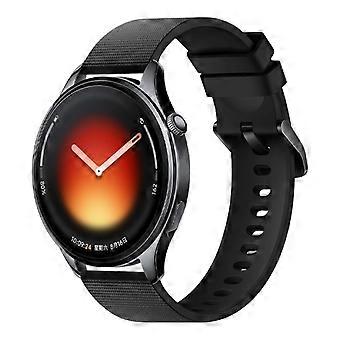 Pulseira de silicone texturizada com grãos, cor sólida, 22 mm