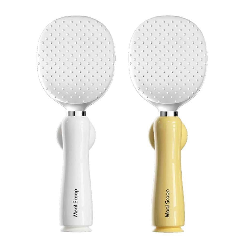 Rice Serving Spoon 2Pack with Magnetic Stand Base, NonStick Surface and Ergonomic Grip Handle