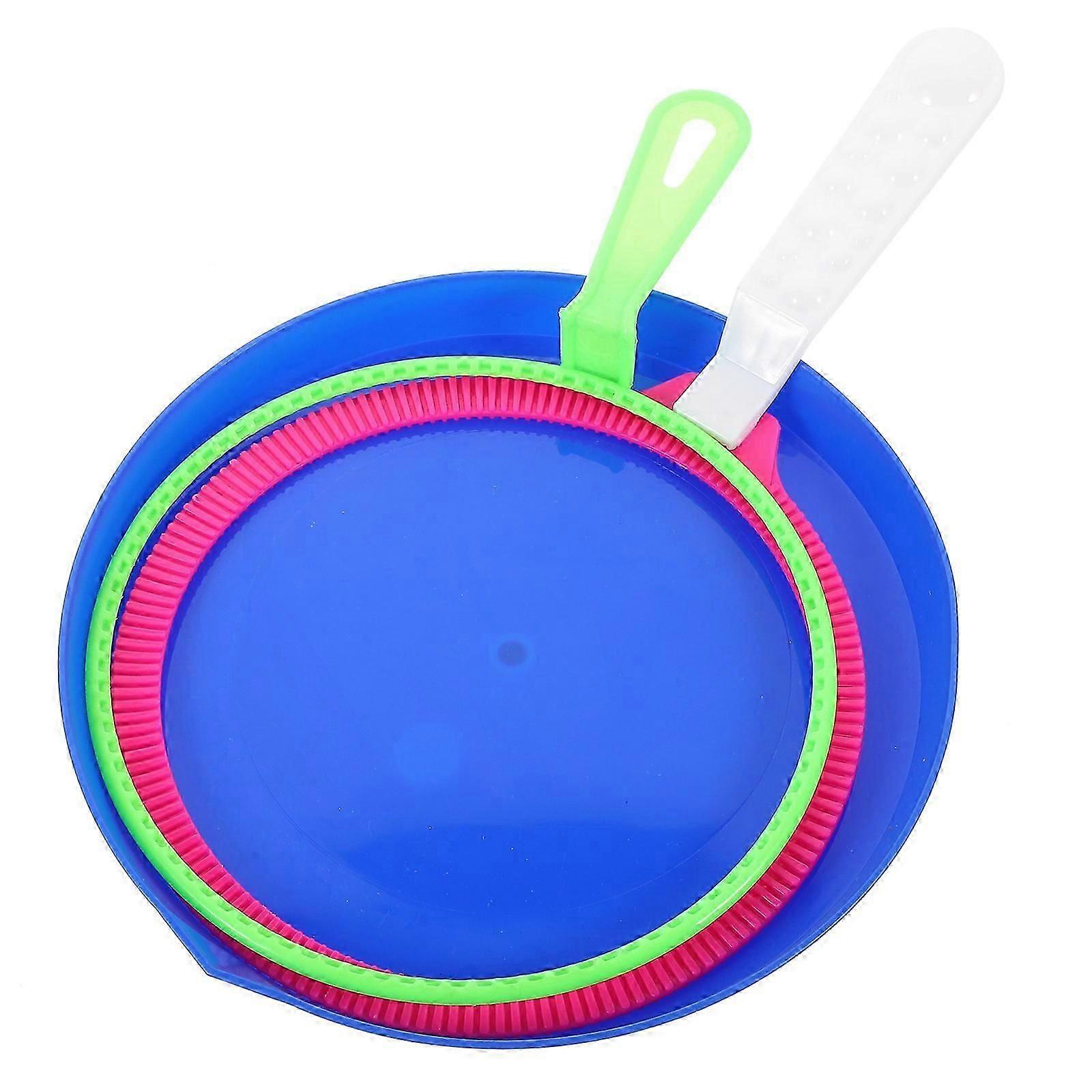 Bubble Ring Set Bubble Circle Tool for Use 3Pcs Assorted Color Blow Fun