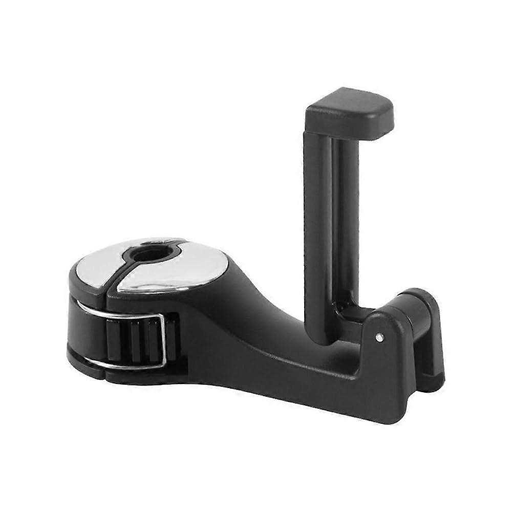 Car Headrest Phone Mount with Hook, Rotatable and Adjustable Rear Seat Mobile Holder