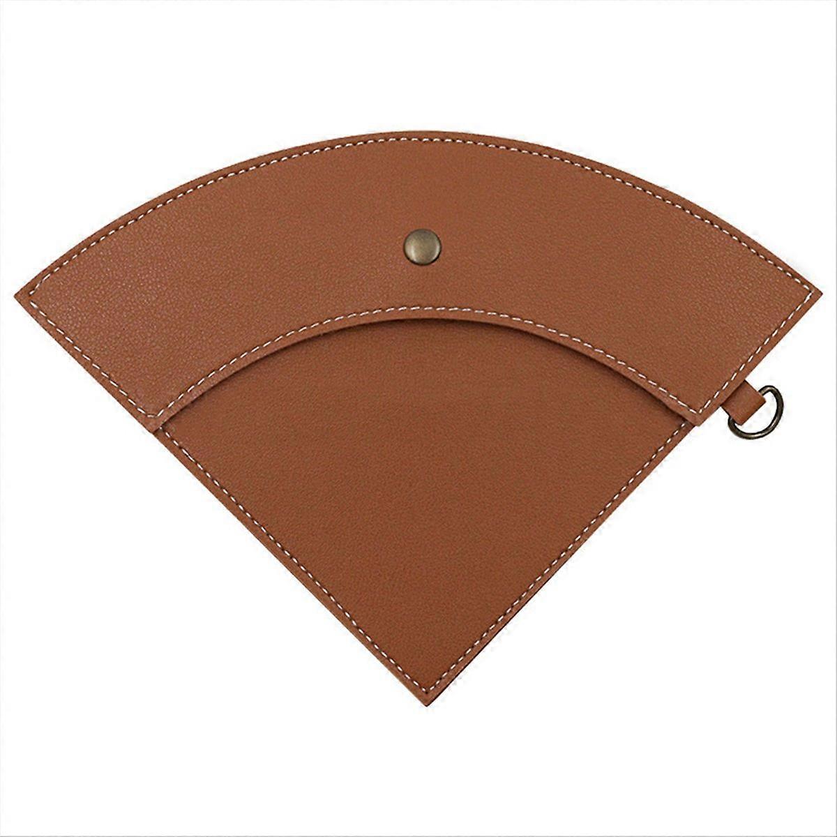 PU Leather Coffee Filter Paper Storage Bag for Coffee Dripper,A