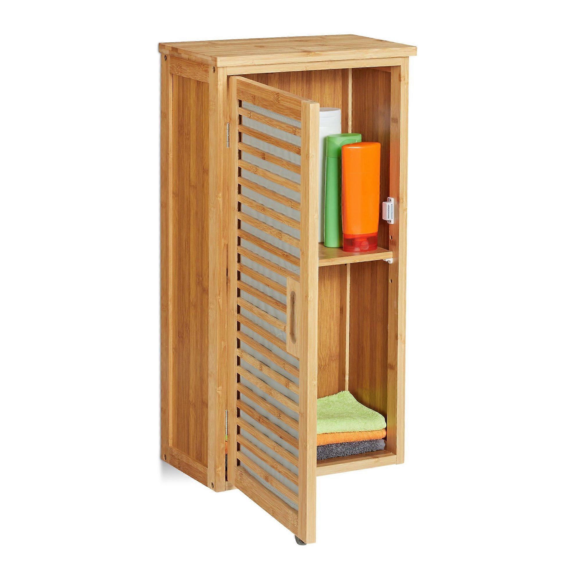Bamboe badkamer wandkast