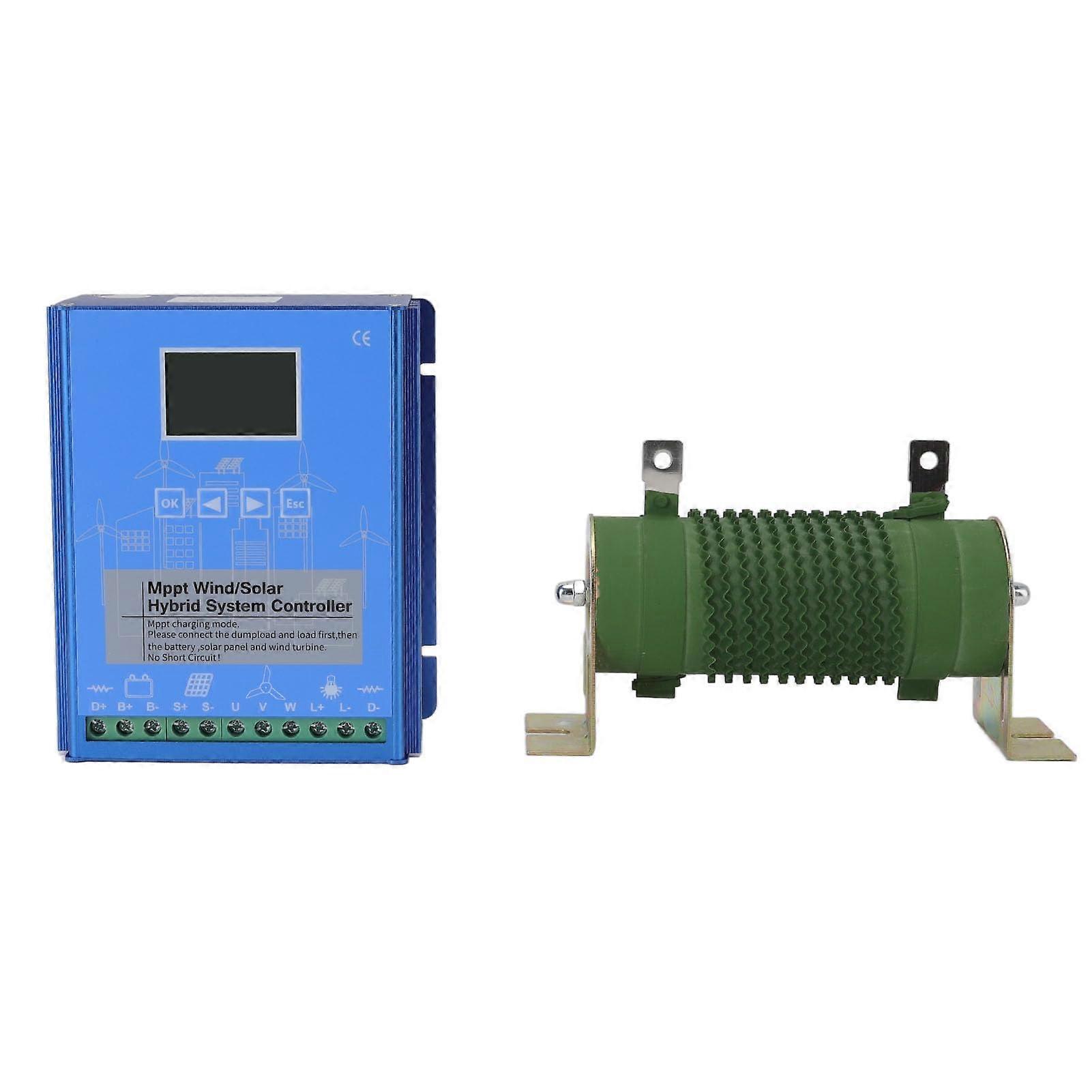 48V 24V MPPT Wind Solar Hybrid Charge Controller with Boost Charging and LCD Display