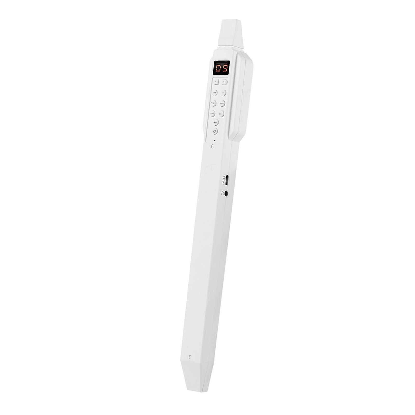 Mini Digital Wind Instrument with Bluetooth App, 10 Tones, Headphone Compatible, White
