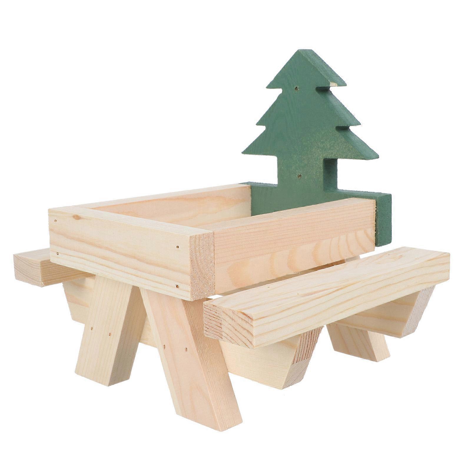 Squirrel Feeding Table Corn Holder Outdoor Use Squirrel Feeding Rack Multi Rectangular 1Set