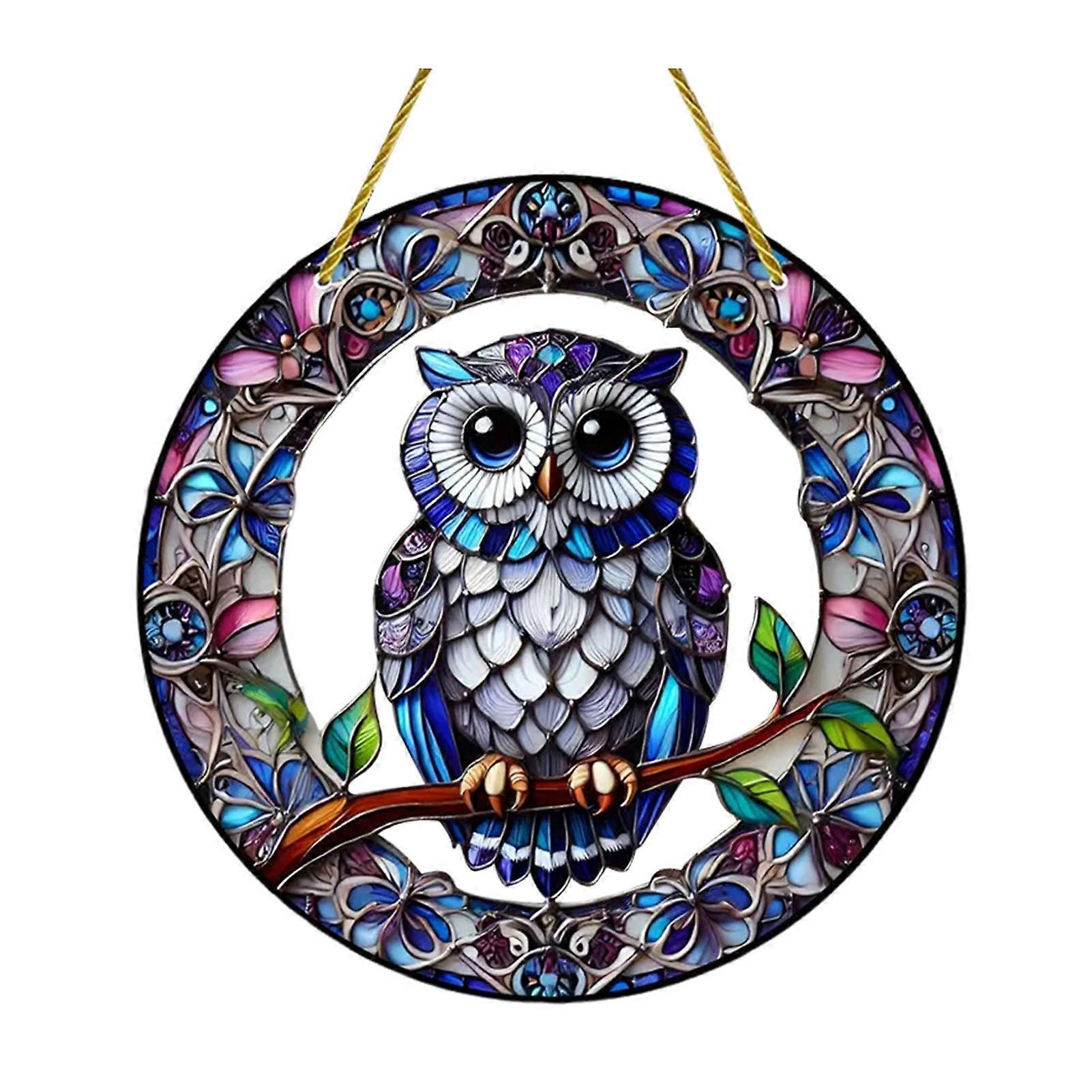 Enchanting Bird Window Hanging Panel for Kitchen Window