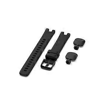 Replacement Band for Garmin Lily Black Silicone Strap with Timeless Design and Professional Minimal Look
