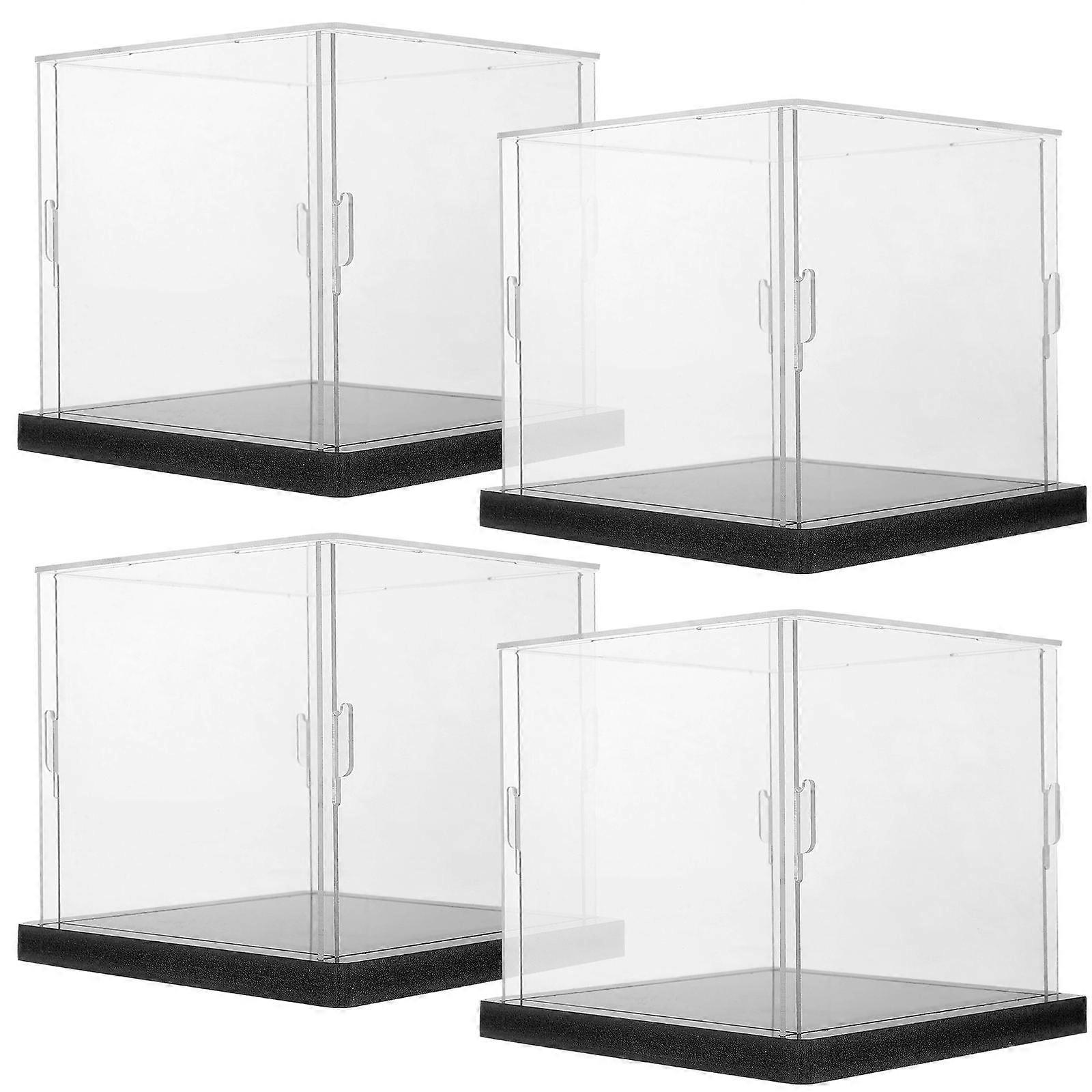 12Pcs Transparent Display Boxes for Action Figure Storage and Display
