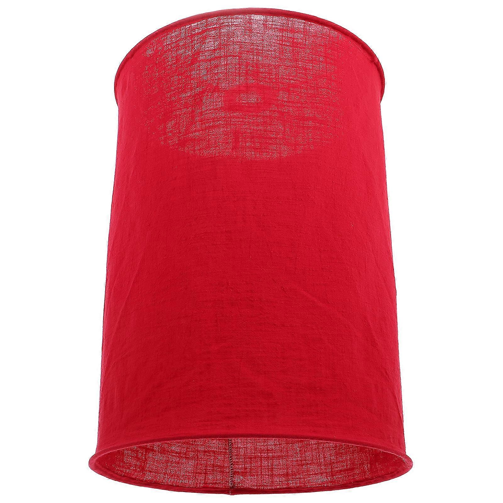 Hanging Lamp Shade Cloth Folding Lampshade for Decor Red Ceiling Light