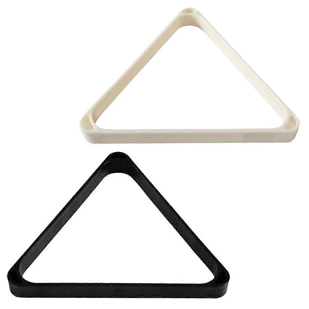 Billiard Ball Frame 2Pcs Triangle Shape Billiard Supplies Players Assorted Color Prevent Clutter