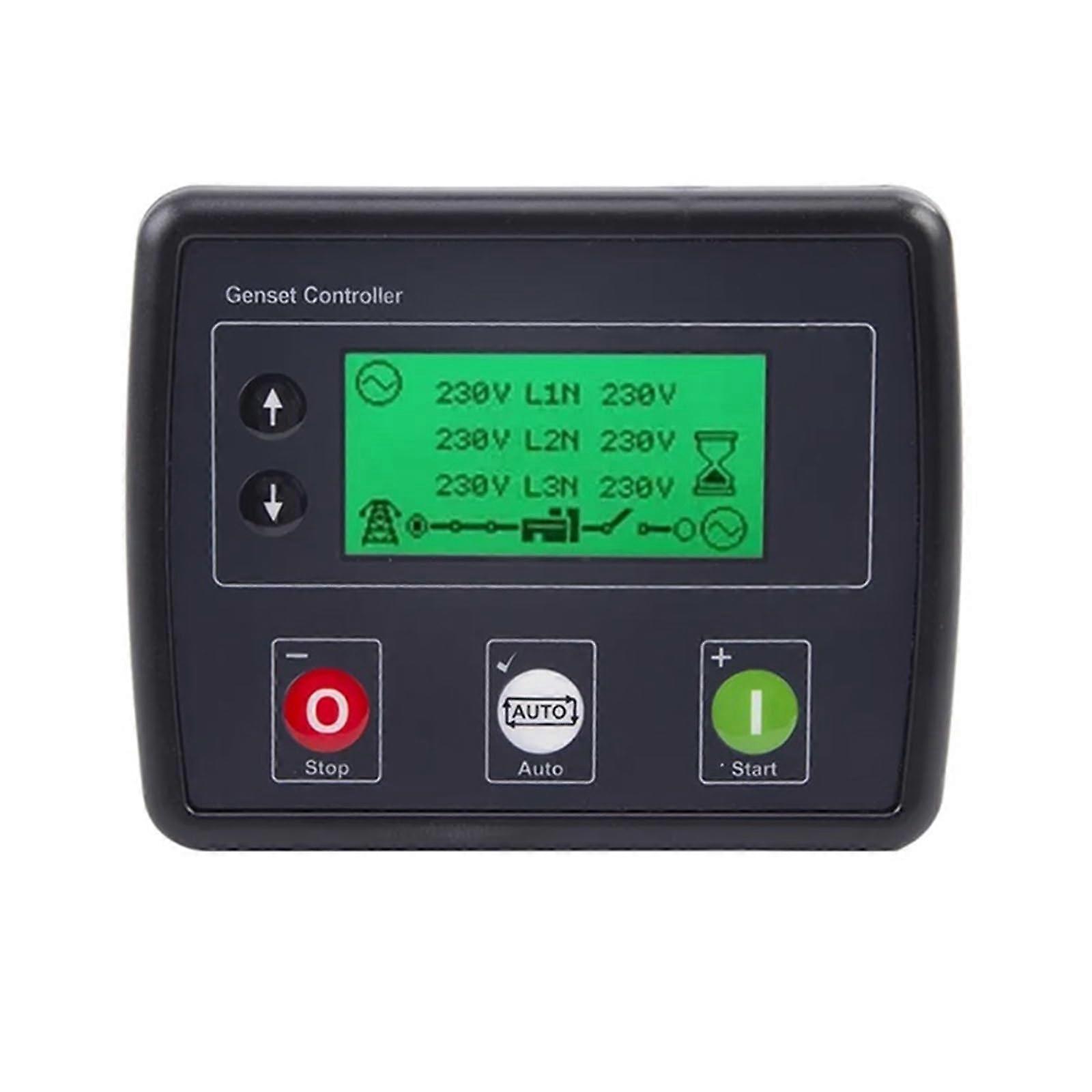 Diesel Generator Controller with AMF Auto Start Stop, LCD Display, PIN Access, USB Port