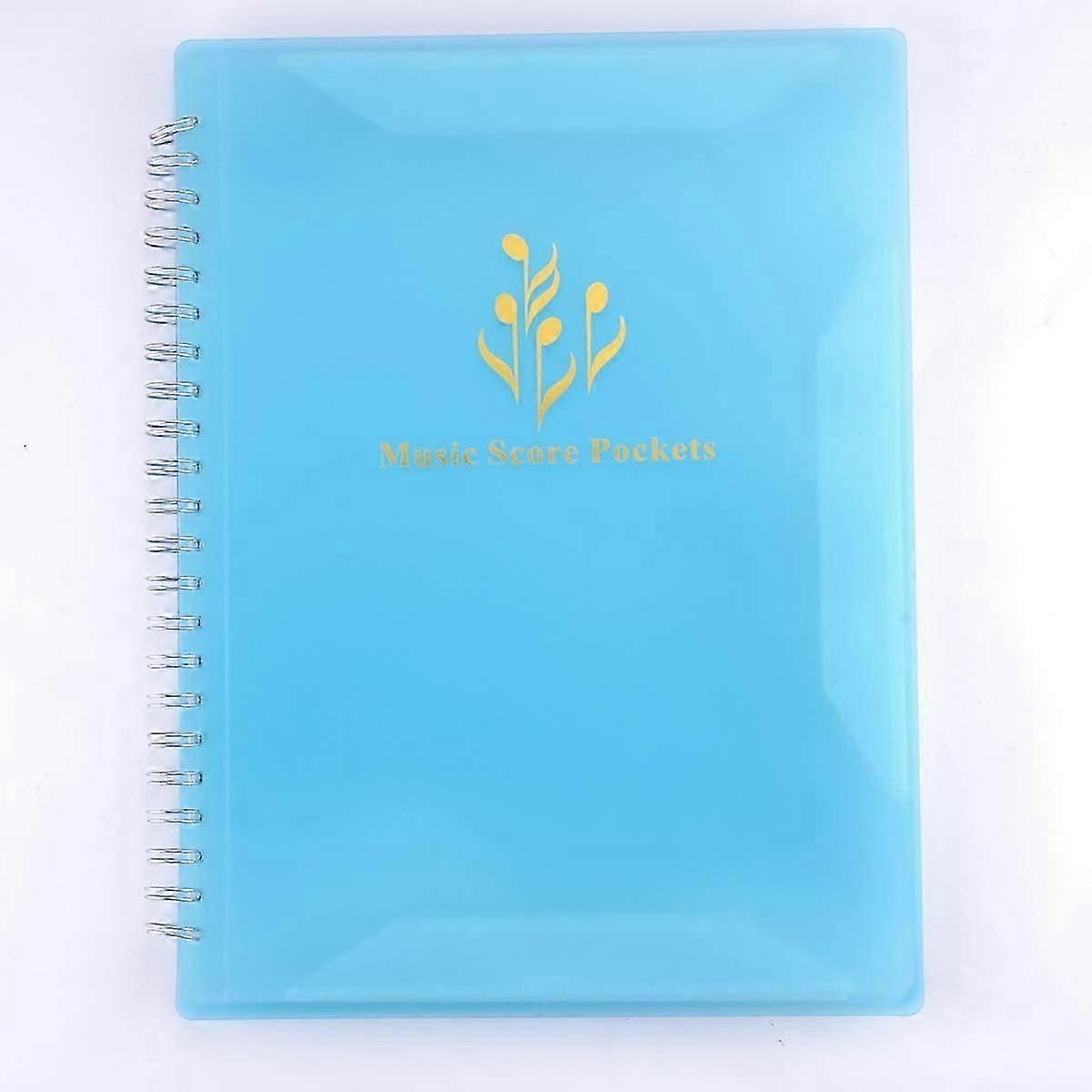 Music Sheet File Paper Storage Folder Spectrum Folder(Blue)