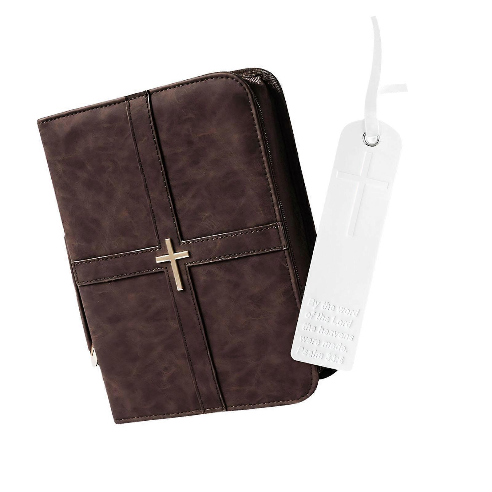 Strong Leather Like Scripture Protector With Inner Sections For Pens And Personal Items Multicolor