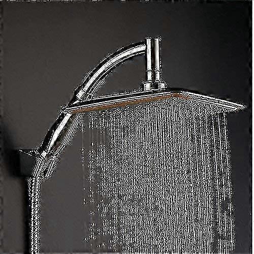 Overhead Shower Head 9 Inch Square Ionic with 360 Degree Swivel