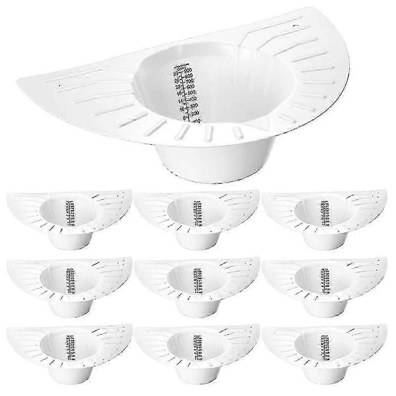10pcs urine sample collection hat toilet