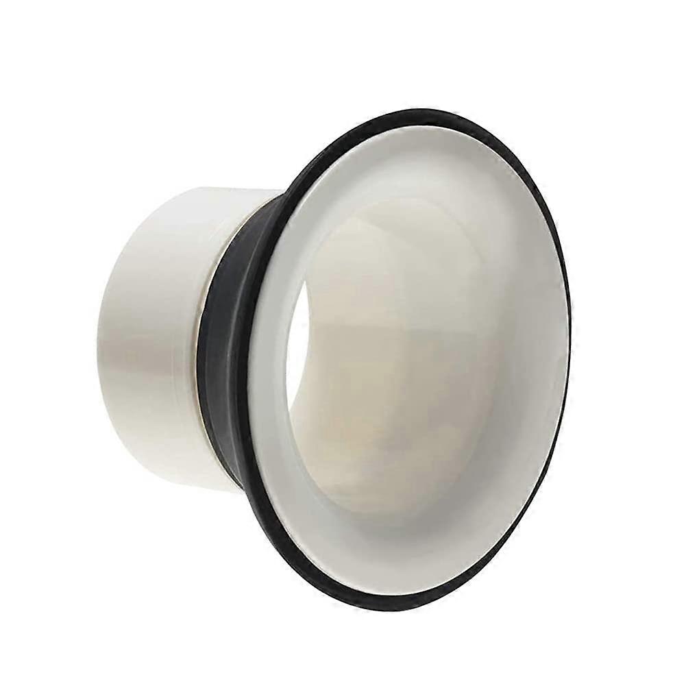 Bass Drum Port Enhancer with ABS Rubber Protector, Clear LowEnd Focus, Quick MicFriendly Setup, White