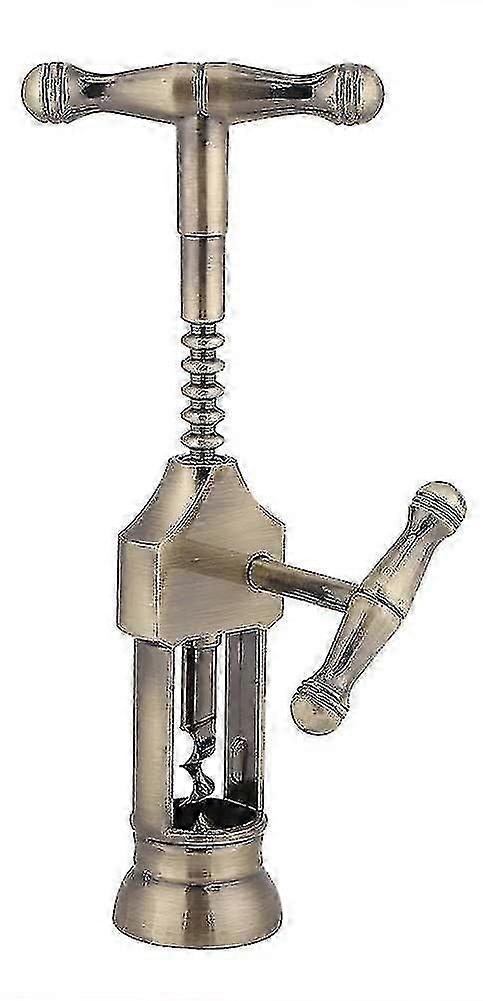 Vintage sinklegering vin decapper korketrekker