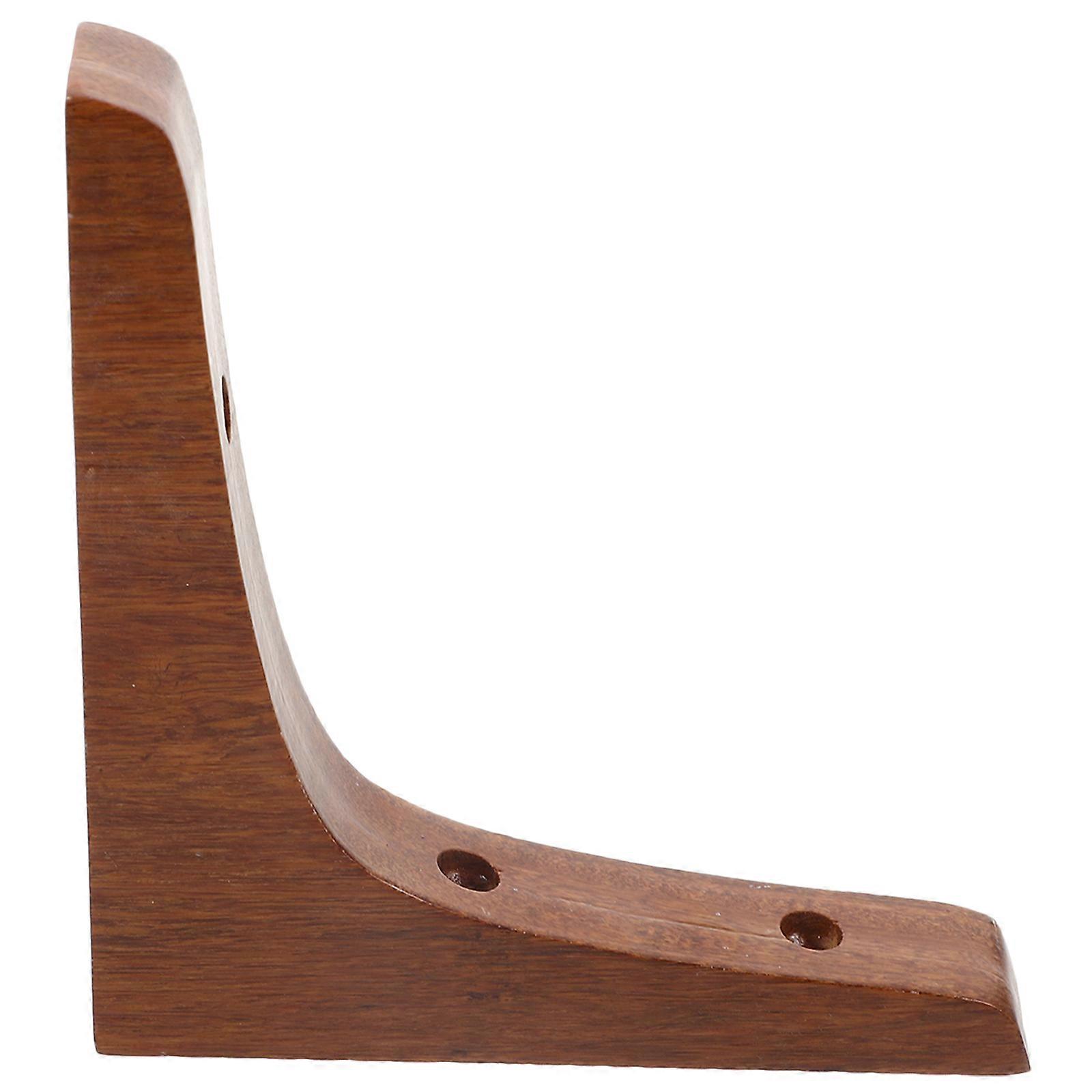 Bamboo Corner Shelf Bracket Floating Shelf Support Bracket for Storage Use