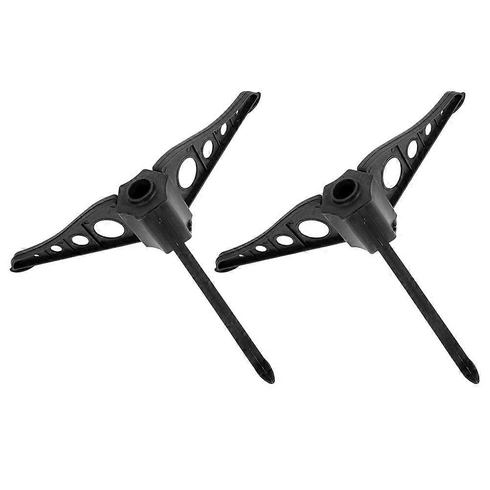 Christmas Tree Bracket Black Plastic for Stable Support 2Pcs Set