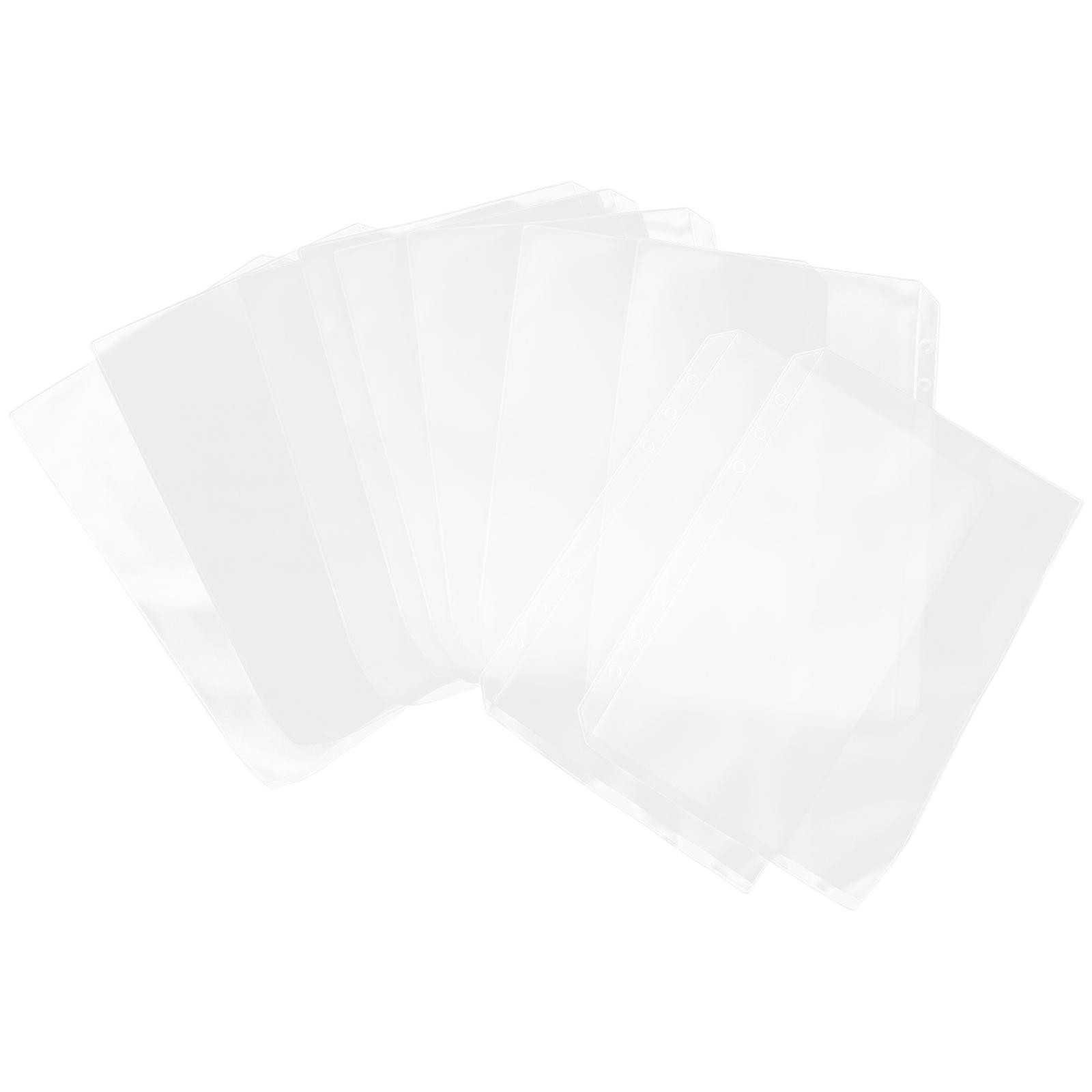 Transparent Loose Leaf File Bag Storage Use PVC Material 10Pcs
