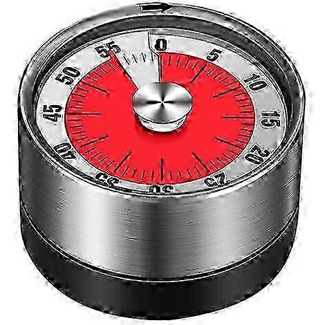 60-Minute Mechanical Kitchen Timer, 6cm - Manual Wind-Up Cooking Timer