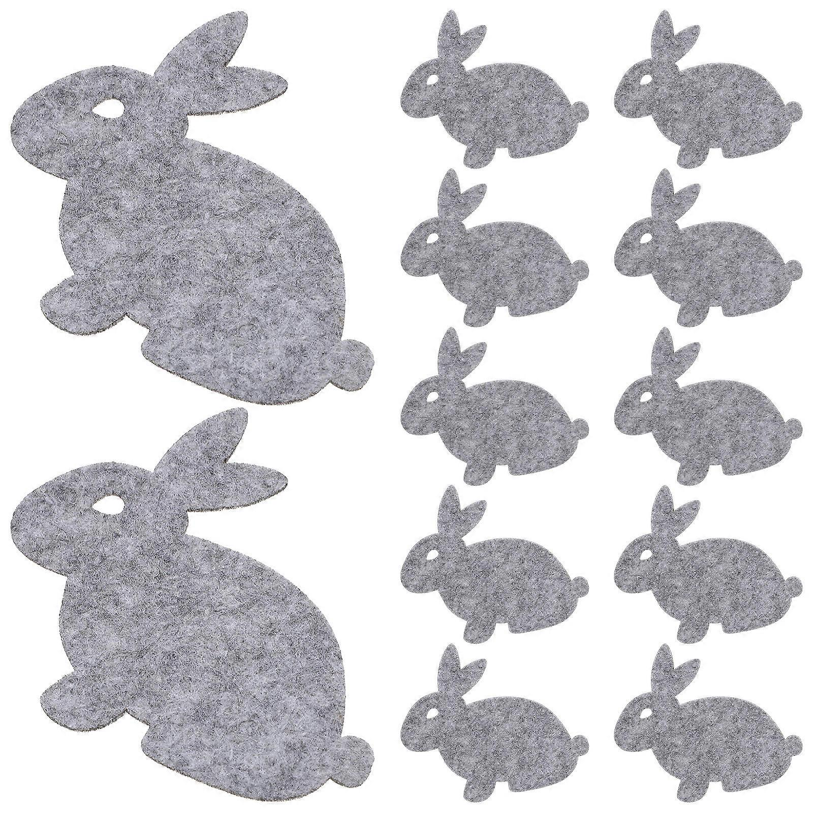 Rabbit Design Placemat Easter Table Mat for Protection 12Pcs Set