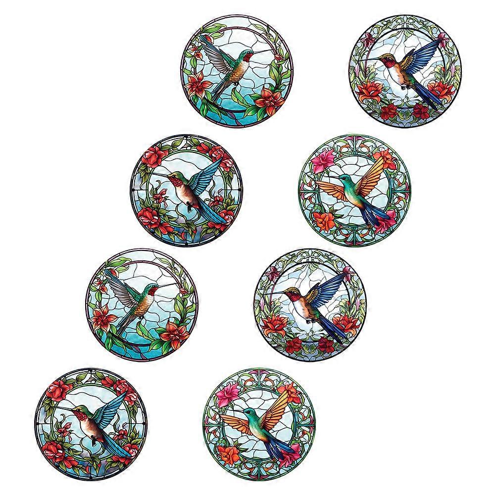Multi Color Window Cling PVC Removable Window Stickers for 8 Sheets