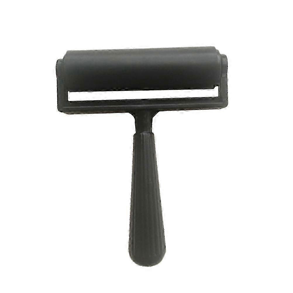 10cm Printmaking Rubber Roller Craft Tools (black),x