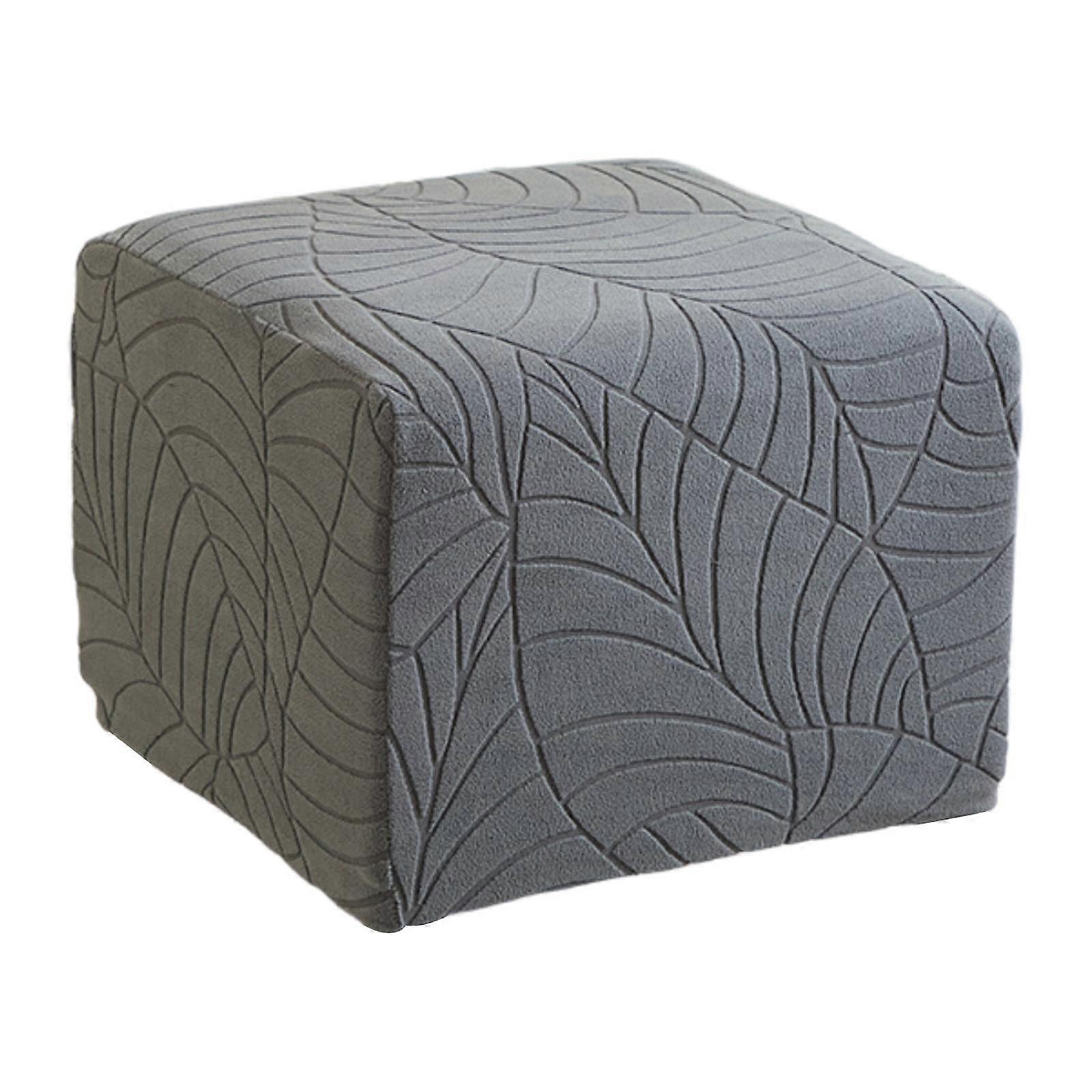 Square Ottoman Cover Footstool Protect Elegant Lightweight Practical Storage