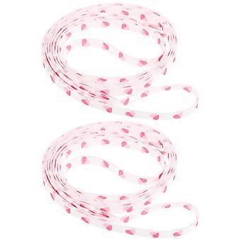 1 Pair Heart Print Shoelaces for Sneakers and Boots Flat Decorative Shoe Laces Love Heart Valentine's Day Athletic Laces for Running Shoes Footwear