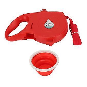 Retractable Dog Leash 360 Degree Built in Water Bottle Puppy Leash with Collapsible Bowl Garbage Bag Dispenser,z