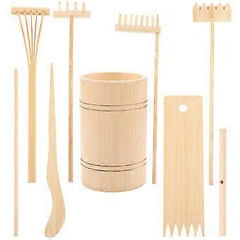 1 Set Zen-Garten-Werkzeuge Zen-Garten-Zubehör Zen-Garten-Rechen Zen-Garten-Rechen zu Set