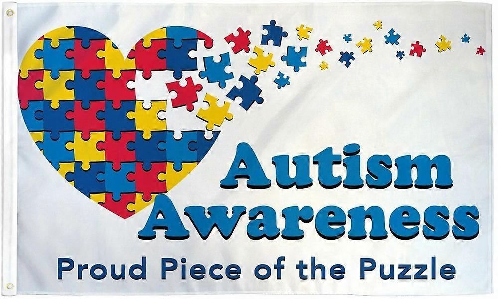 AUTISM MEDVETENHET flagga CBQ-145