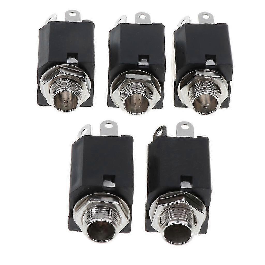 5 Pieces 0.26inch Mini Mono Pin Chassis Panel Mount Input Socket