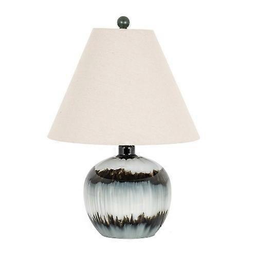 Hill Interiors Midnight Shadows Linen Table Lamp