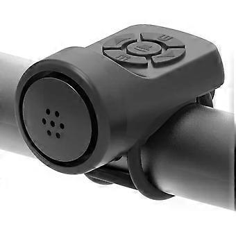 Clacson per bicicletta potente con 4 modalità sonore, 140 dB, impermeabile IP65, ricaricabile tramite USB, allarme antifurto a vibrazione per la sicurezza della bicicletta.