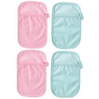 4pcs Bath Mitts Gentle and Boy Girl Bathing Brush for Soft Skin Care Dual-Sided Use Random Colors for Newborns and Toddlers
