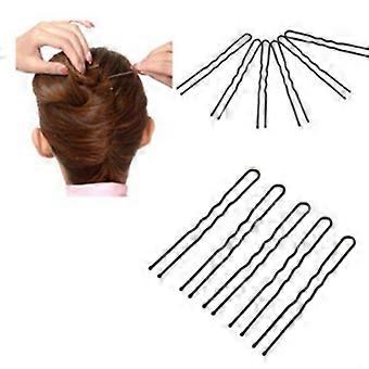 50 unidades de presilhas de cabelo onduladas em formato de U, grampos de cabelo estilo cabeleireiro, presilhas de cabelo coloridas.