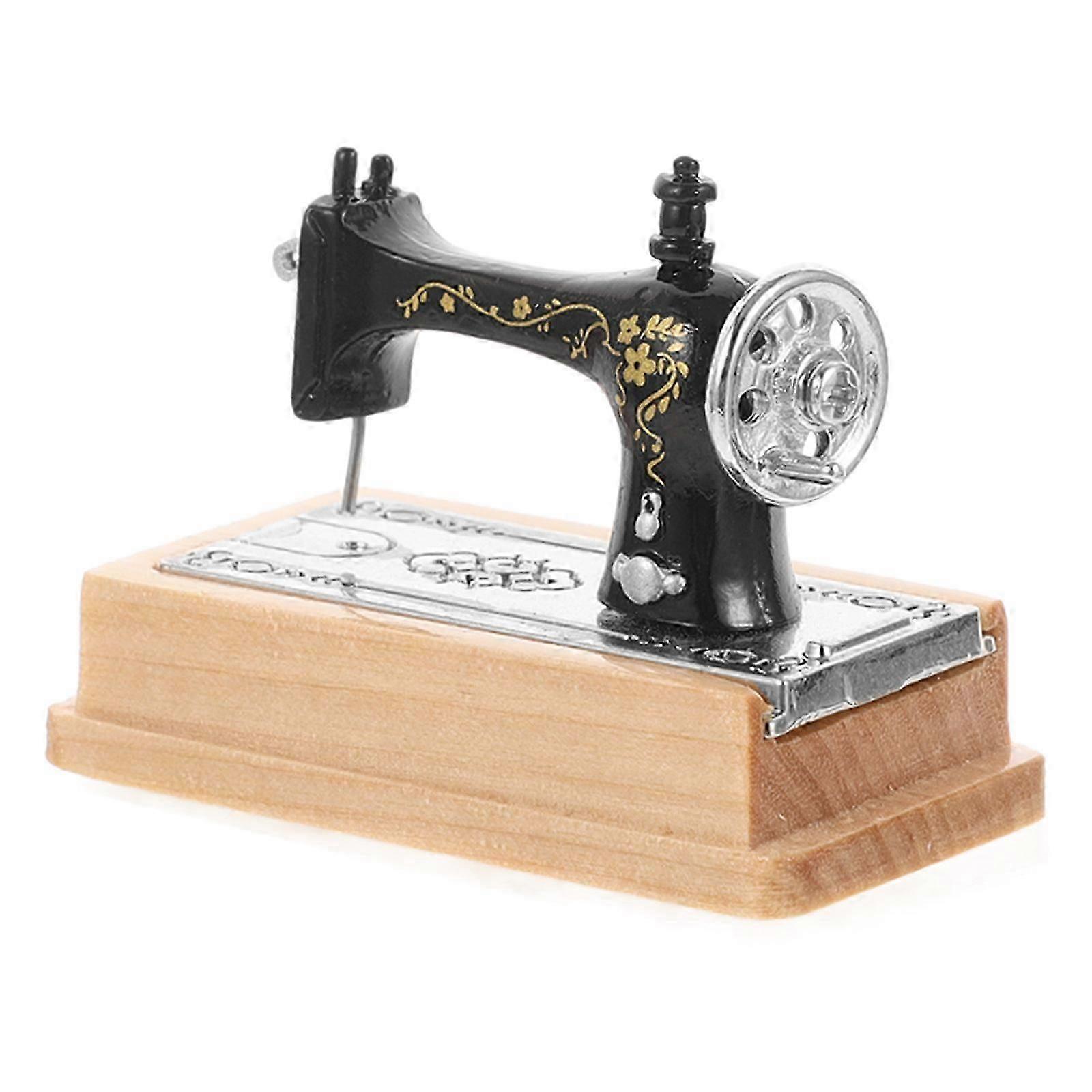 Mini Sewing Machine Model for Decoration with Realistic Craft