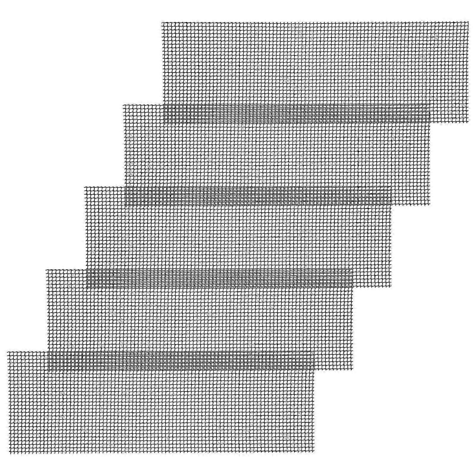 Flower Pot Hole Mesh Pads | Black Rectangular | 30X10X0.2CM | 5Pcs
