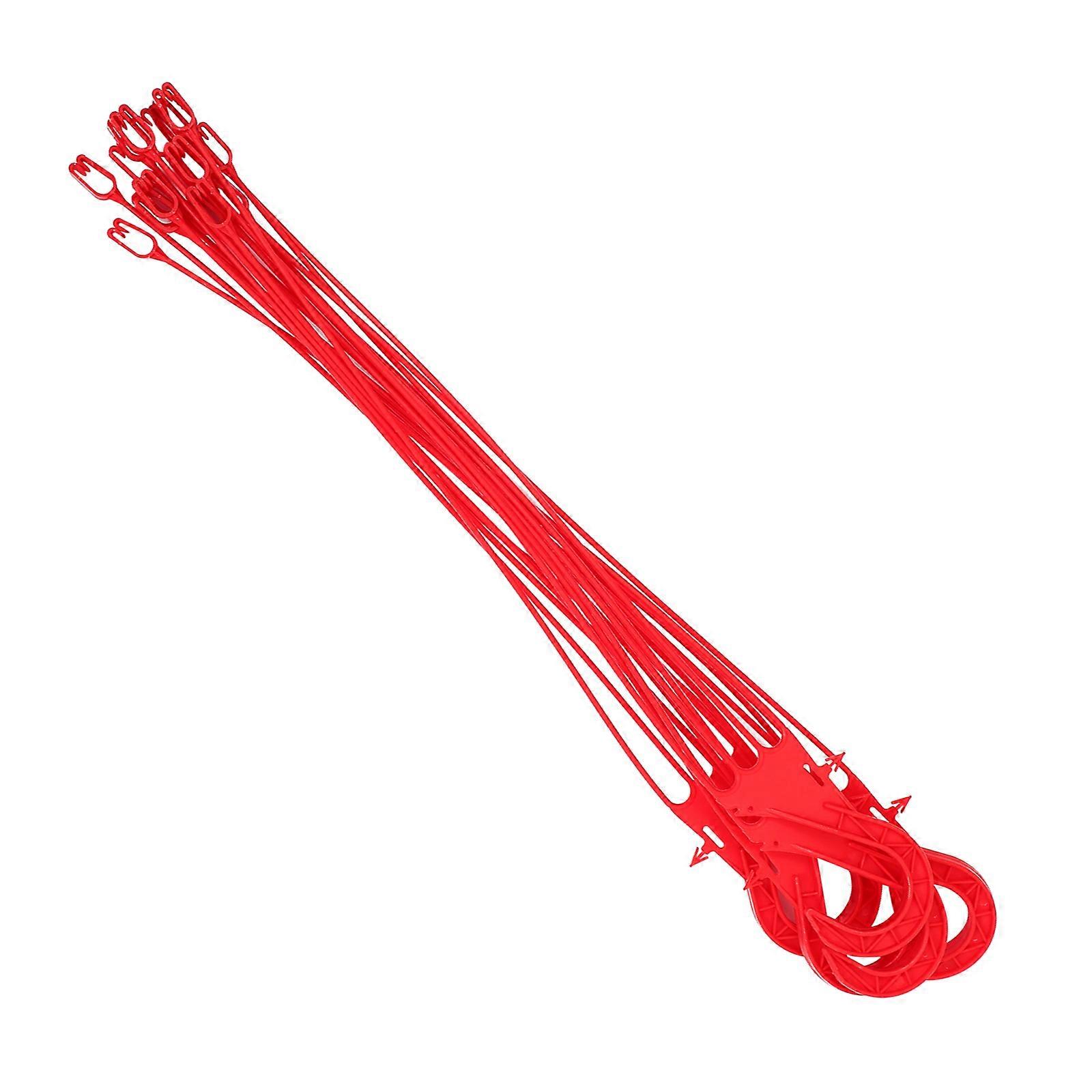 Plastic Flowerpot Hook Hanging Hook for Decor 5Pcs Durable Red Material