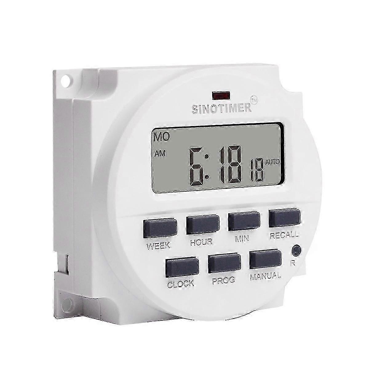 Tm618h-1 Ac 110v Volt Voltage Output Digital 7 Weekly Programmable Timer Switch Time Relay Control