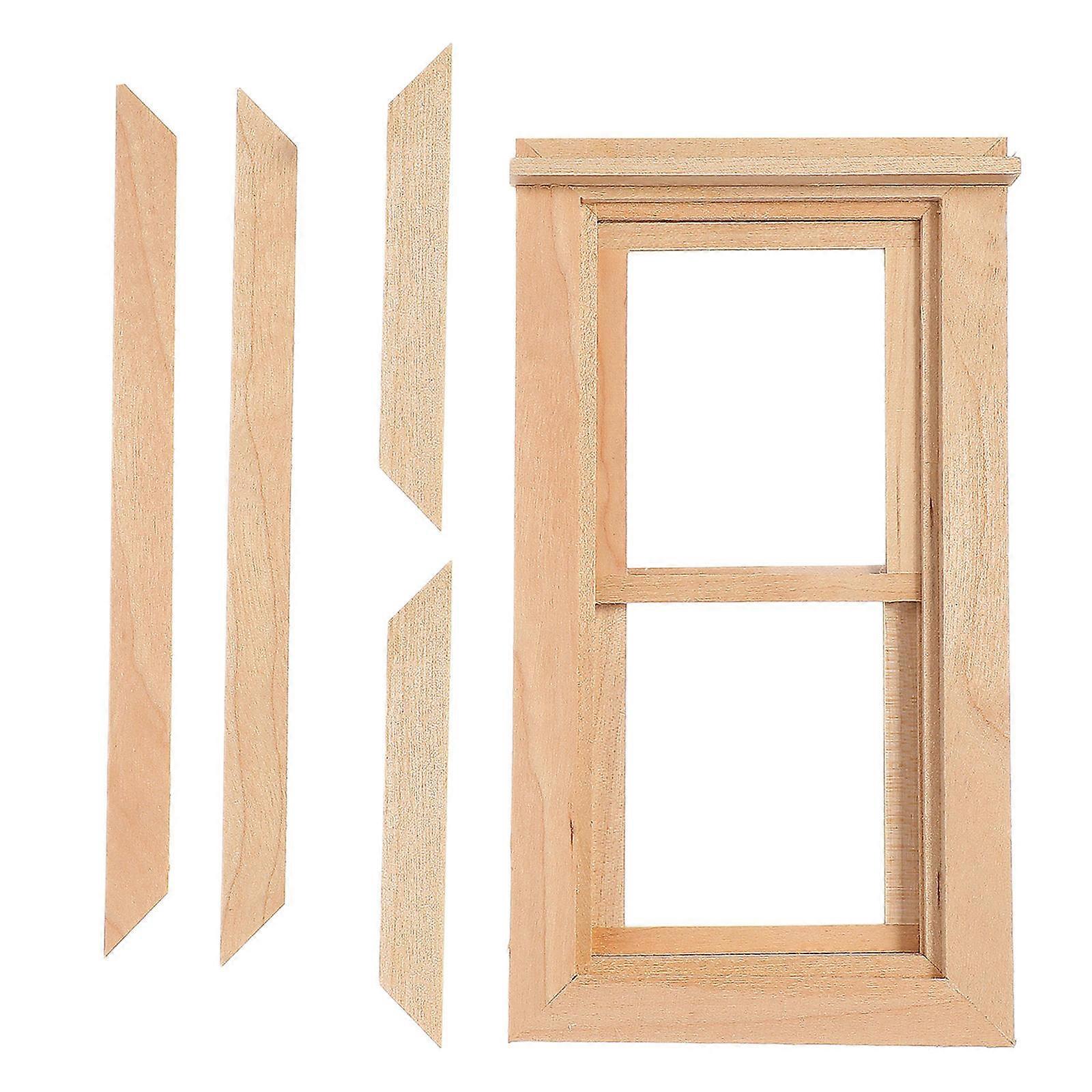 Simulation Window Frame Decorative Window Blank Playing House Ornament